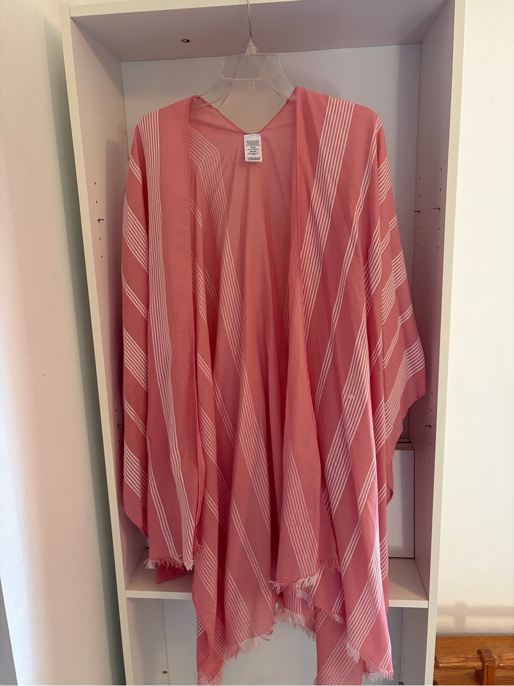 Pink Striped Lightweight Shawl - Brand